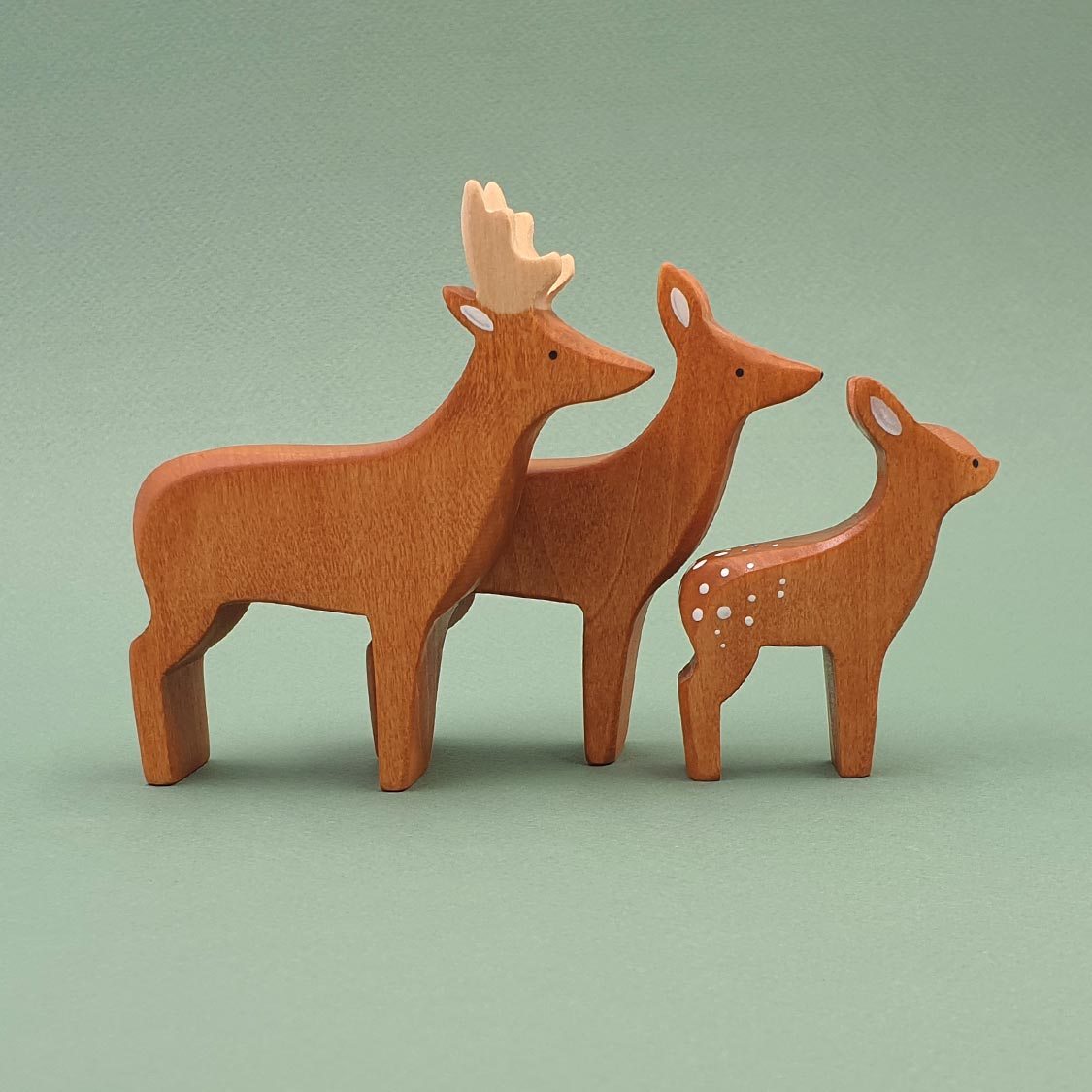 Brin d'Ours Handmade Wooden Deer - Wood Wood Toys Canada's Favourite Montessori Toy Store