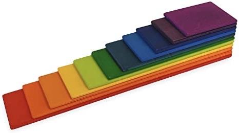 Building Boards for Rainbow Stackers (Made in Canada) - Wood Wood Toys Canada's Favourite Montessori Toy Store