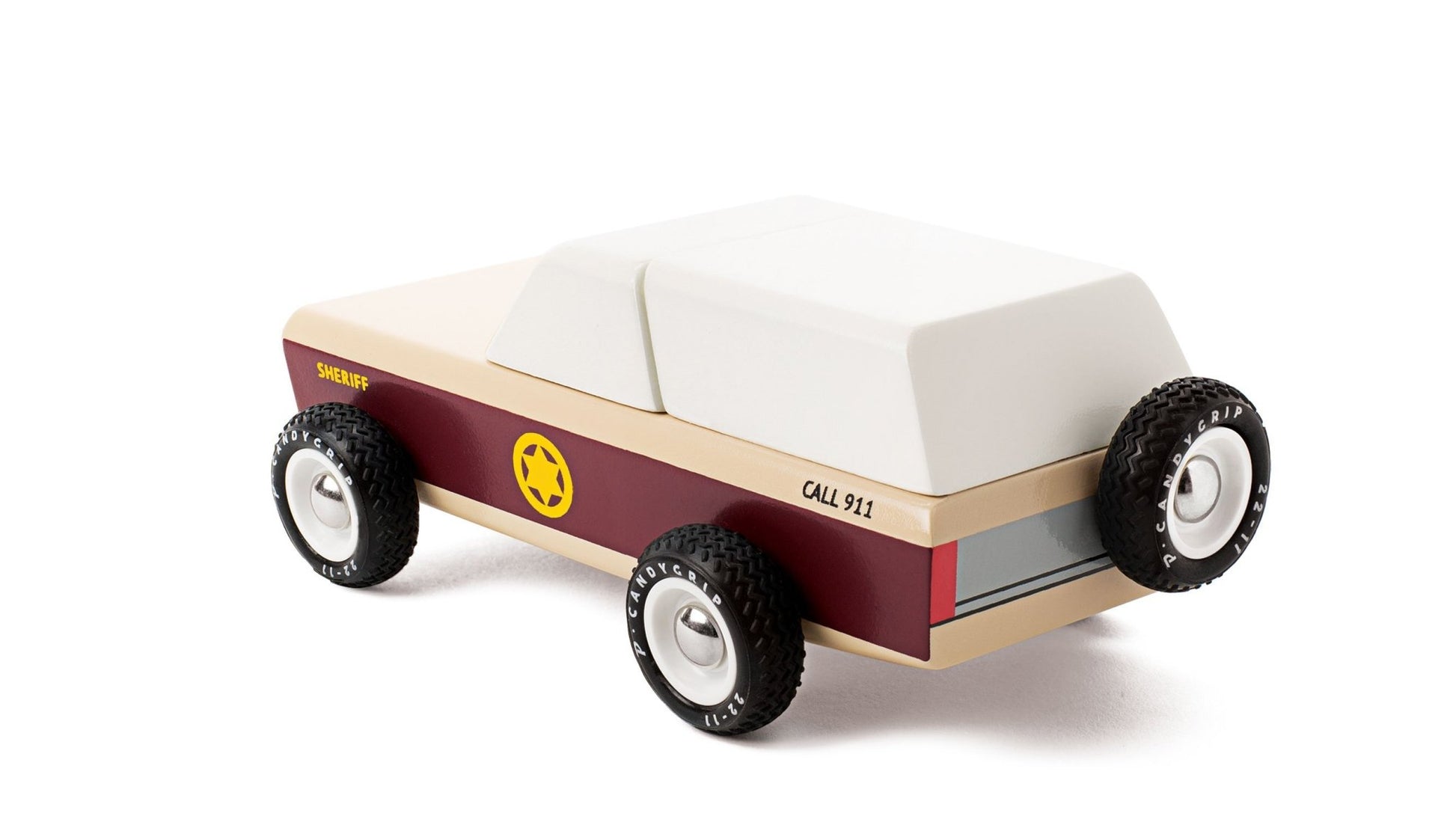 Candylab Lone Sheriff - Modern Vintage Toy Truck - Wood Wood Toys Canada's Favourite Montessori Toy Store