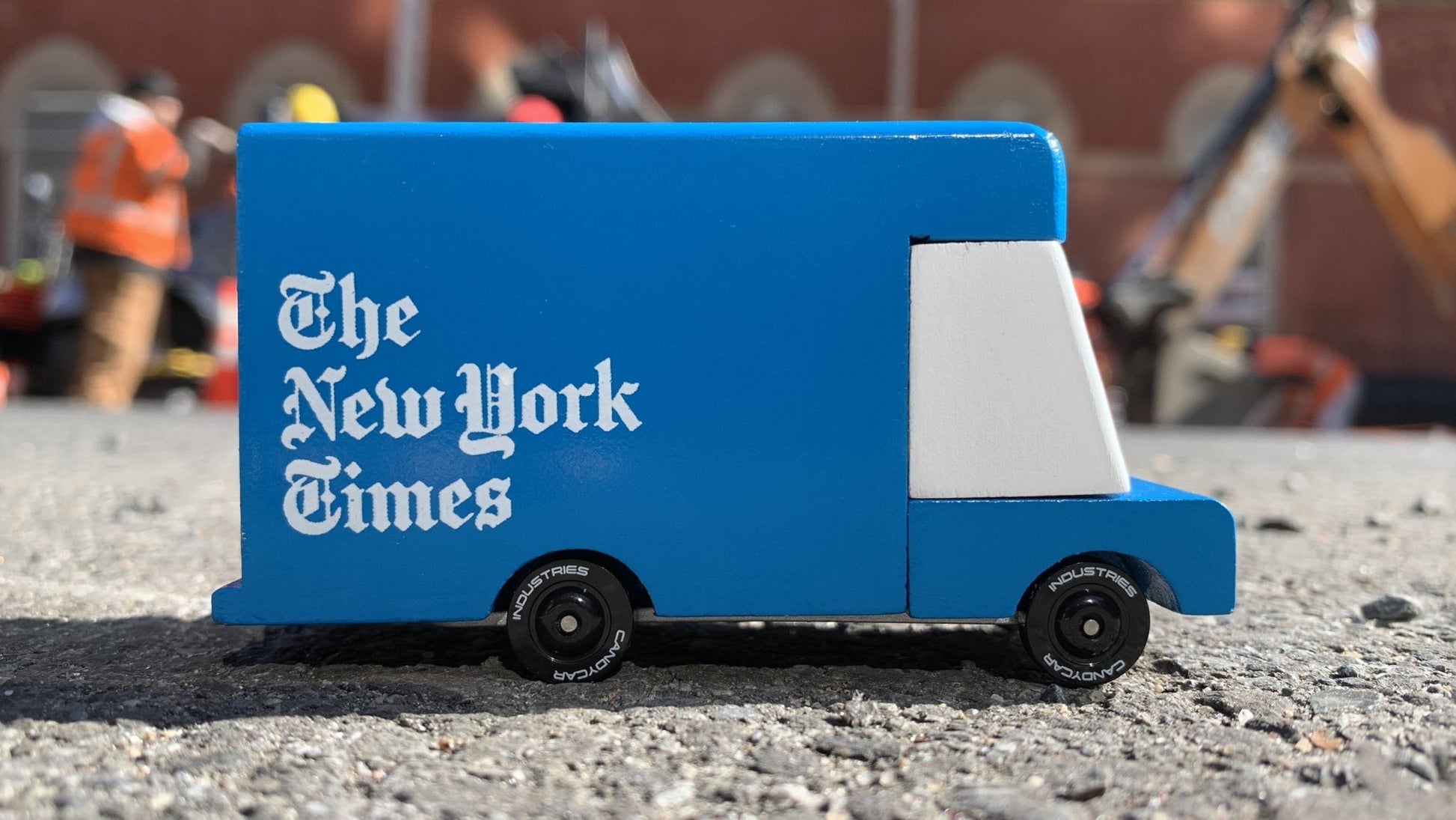 Candylab New York Times Delivery Van - Wood Wood Toys Canada's Favourite Montessori Toy Store