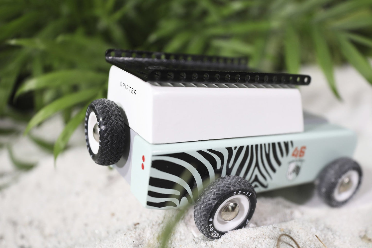 Candylab Toys Drifter Zebra- Modern Vintage Adventure Vehicle - Wood Wood Toys Canada's Favourite Montessori Toy Store