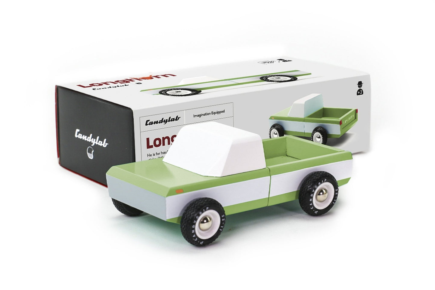 Candylab Toys Olive Longhorn - Modern Vintage Pickup Truck - Wood Wood Toys Canada's Favourite Montessori Toy Store