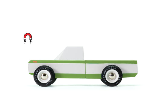 Candylab Toys Olive Longhorn - Modern Vintage Pickup Truck - Wood Wood Toys Canada's Favourite Montessori Toy Store