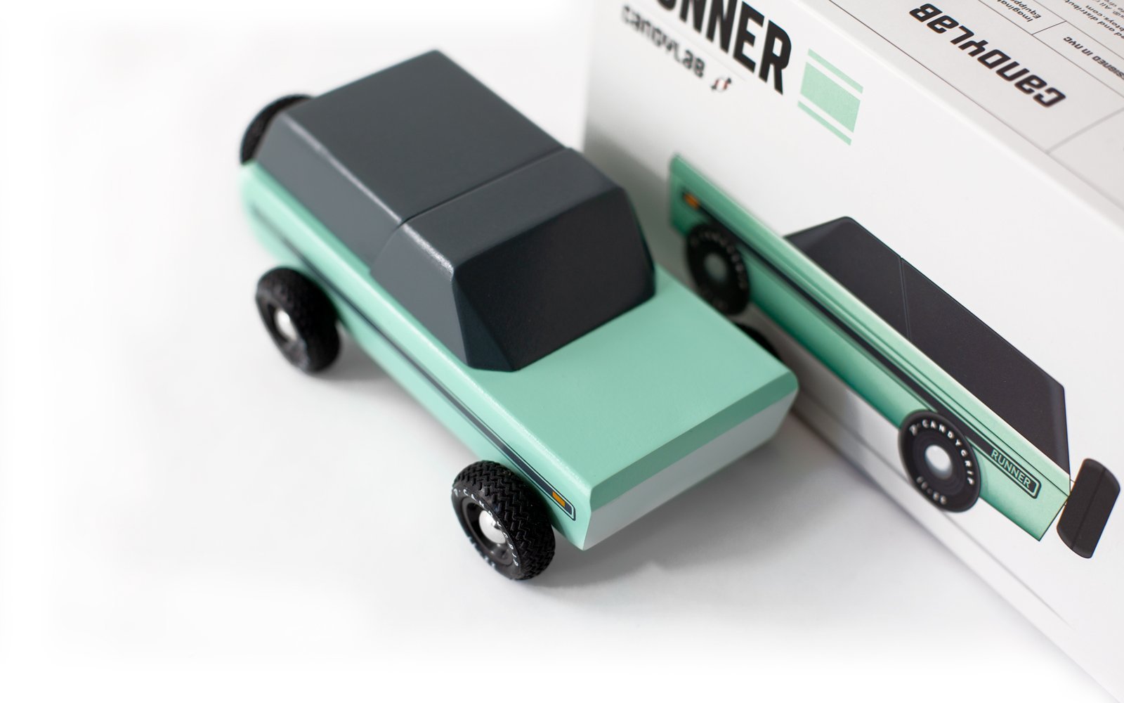 Candylab Toys Runner - Modern Vintage Toy Truck - Wood Wood Toys Canada's Favourite Montessori Toy Store