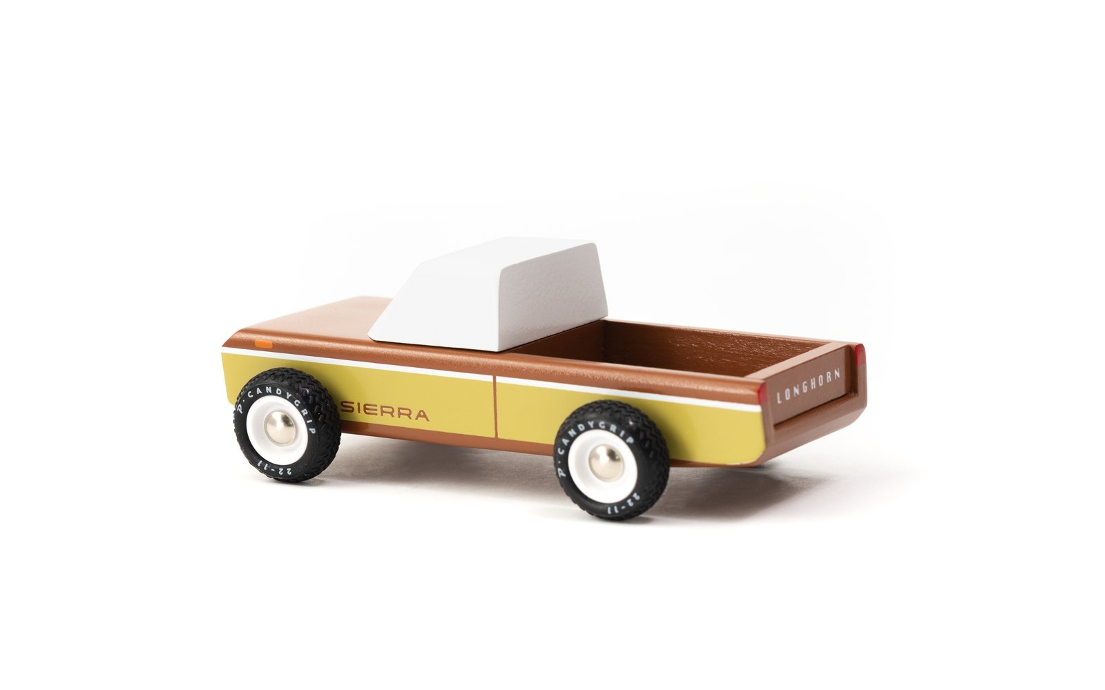 Candylab Toys Sierra Brown Longhorn - Modern Vintage Pickup Truck - Wood Wood Toys Canada's Favourite Montessori Toy Store