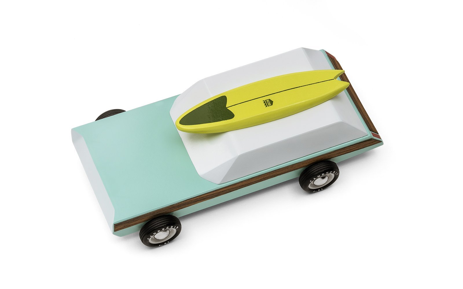 Candylab Toys Woodie Redux with Surfboard - Modern Vintage Station Wagon - Wood Wood Toys Canada's Favourite Montessori Toy Store