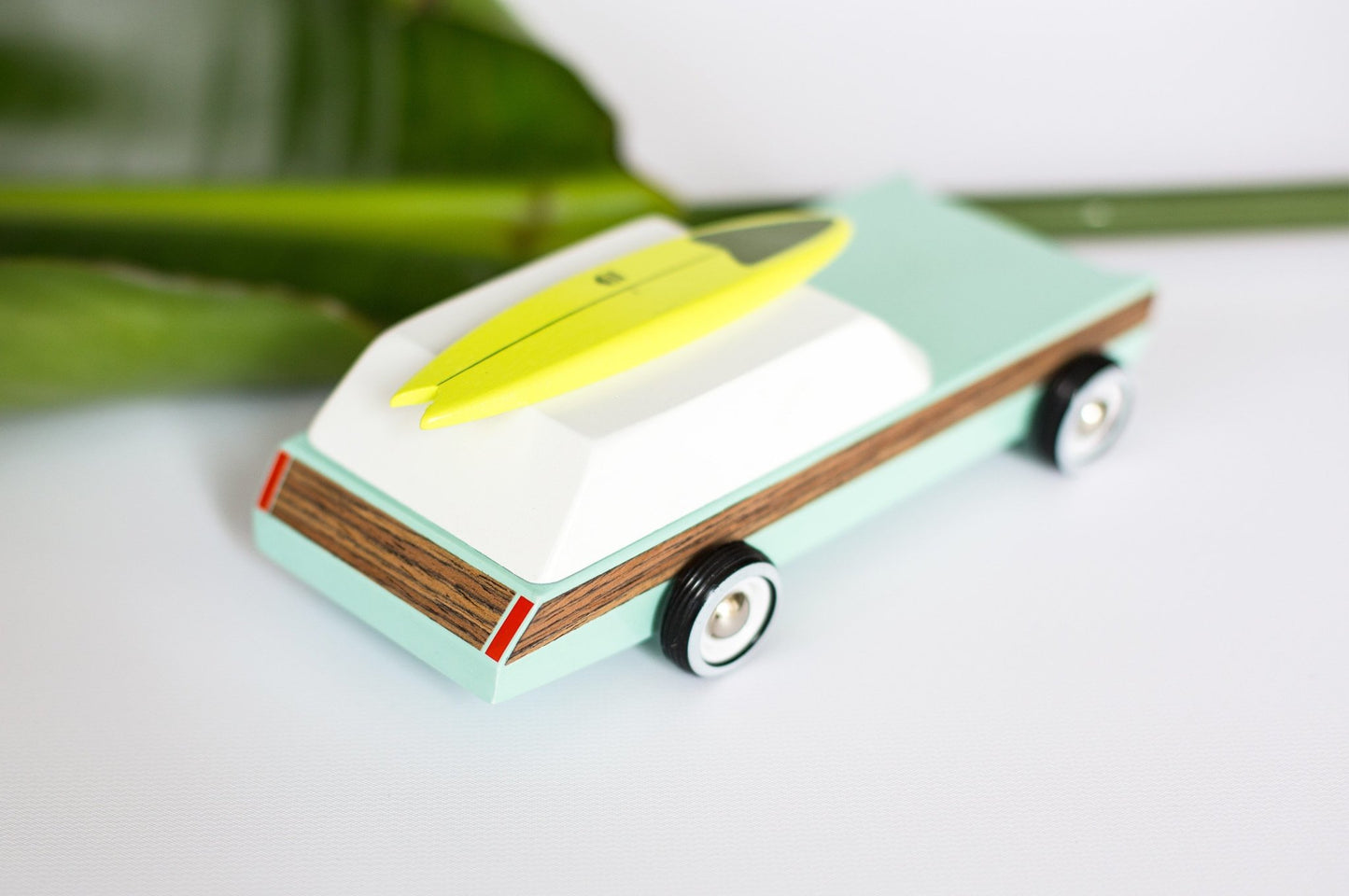 Candylab Toys Woodie Redux with Surfboard - Modern Vintage Station Wagon - Wood Wood Toys Canada's Favourite Montessori Toy Store