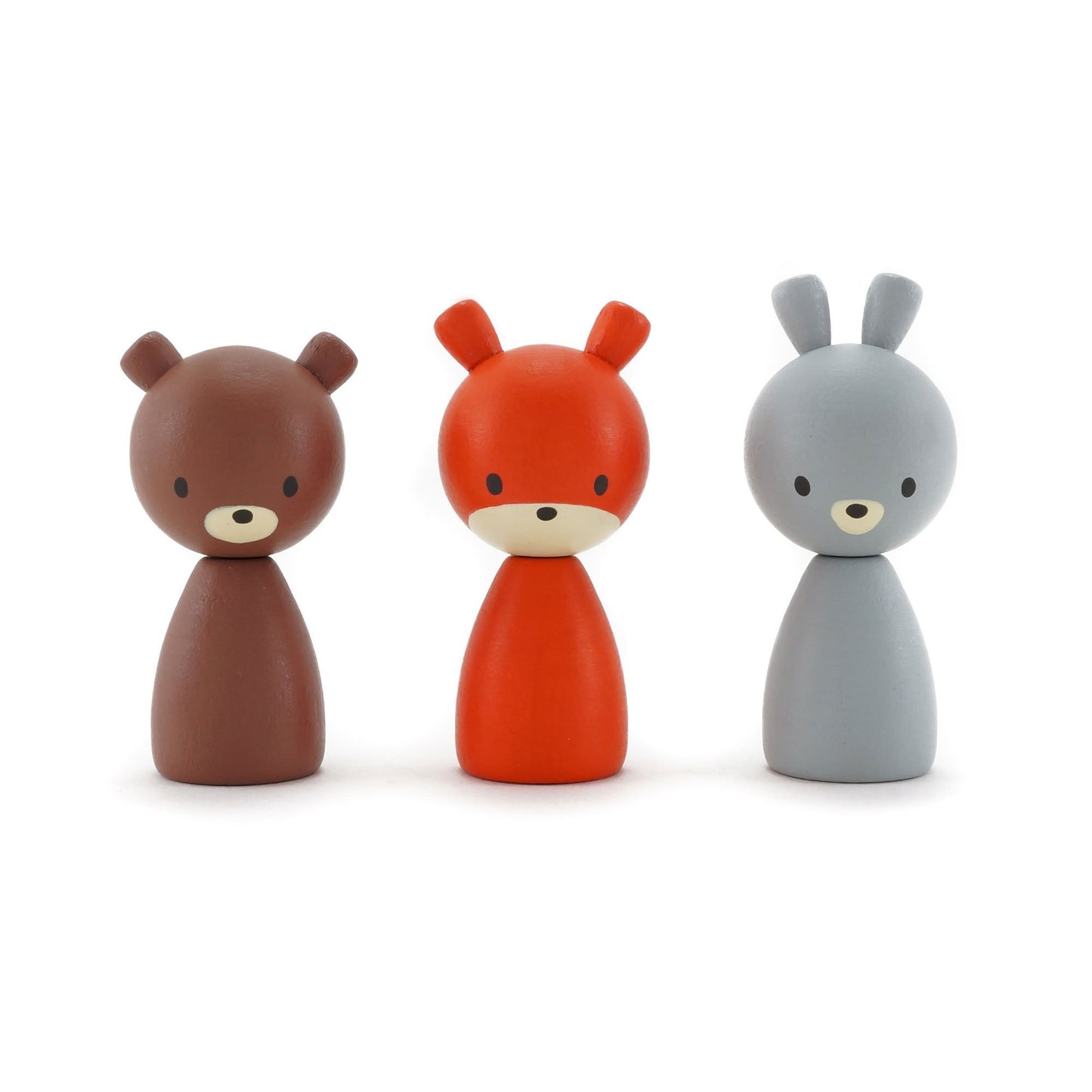 CLiCQUES Magnetic FAUNA - Robert, Ginger and Bunji - Wood Wood Toys Canada's Favourite Montessori Toy Store