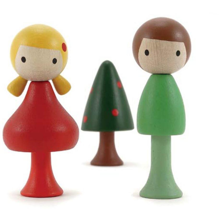 CLiCQUES Magnetic Figurines - Christmas Set - Wood Wood Toys Canada's Favourite Montessori Toy Store
