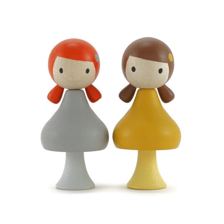 CLiCQUES Magnetic Figurines - Emma & June - Wood Wood Toys Canada's Favourite Montessori Toy Store