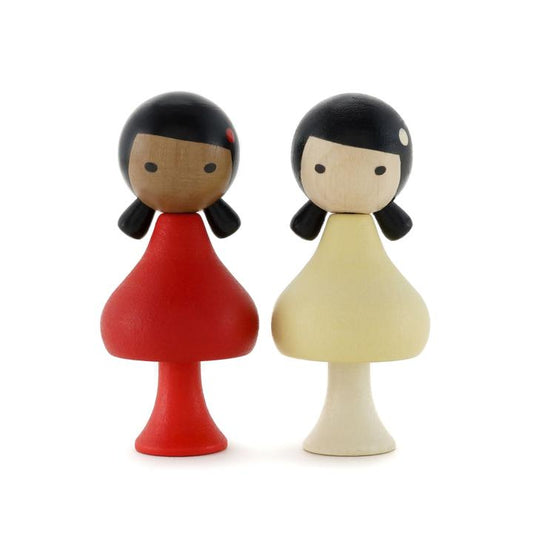 CLiCQUES Magnetic Figurines - Meena & Hana - Wood Wood Toys Canada's Favourite Montessori Toy Store