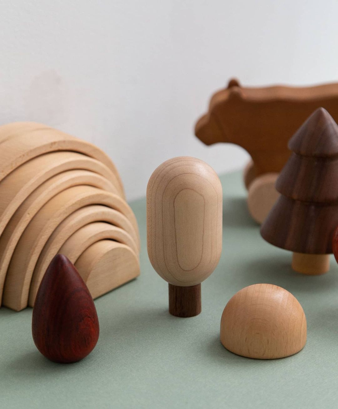 Ensemble forêt confortable (bois naturel) par Avdar Toys