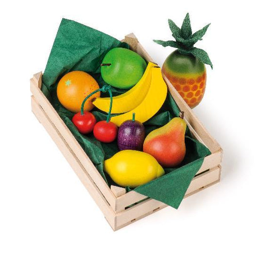 Erzi Assorted Wooden Fruits - Play Food Made in Germany - Wood Wood Toys Canada's Favourite Montessori Toy Store