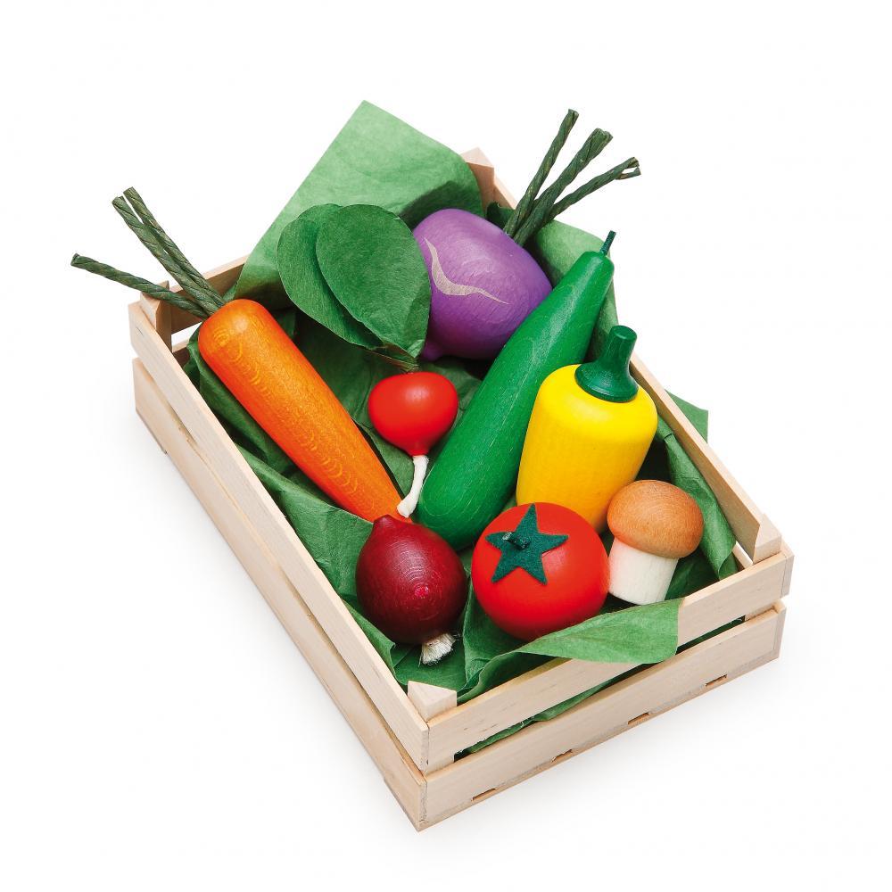 Erzi Assorted Wooden Vegetables - Play Food Made in Germany - Wood Wood Toys Canada's Favourite Montessori Toy Store