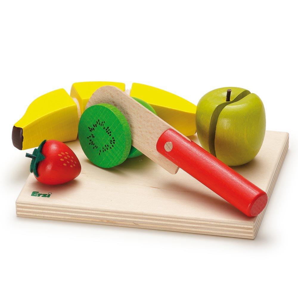 Erzi Fruit Salad Cutting Set - Play Food Made in Germany - Wood Wood Toys Canada's Favourite Montessori Toy Store