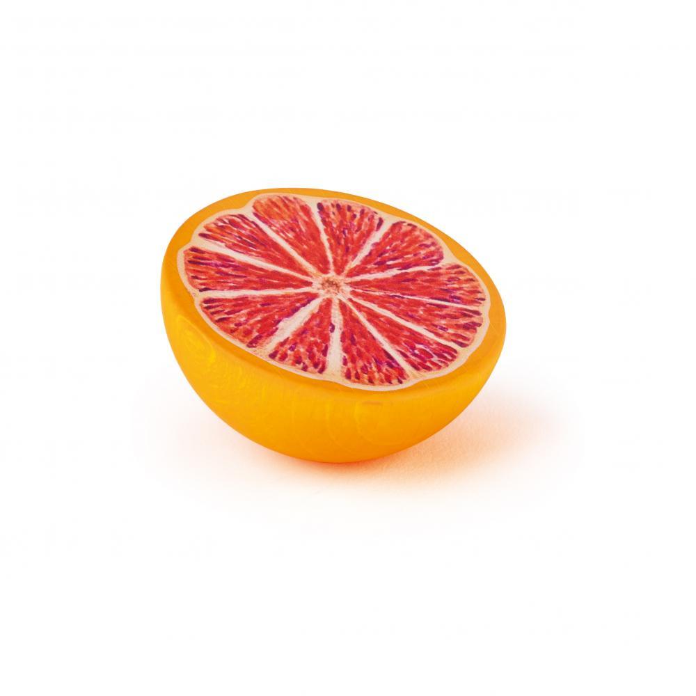 Erzi Half Grapefruit - Play Food Made in Germany - Wood Wood Toys Canada's Favourite Montessori Toy Store