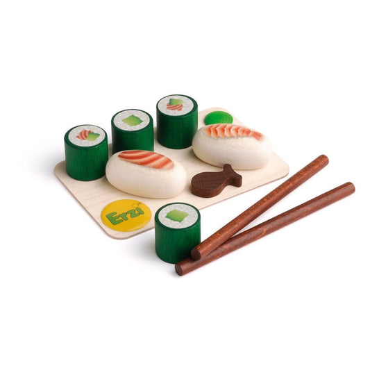 Erzi Sushi Set - Play Food Made in Germany - Wood Wood Toys Canada's Favourite Montessori Toy Store