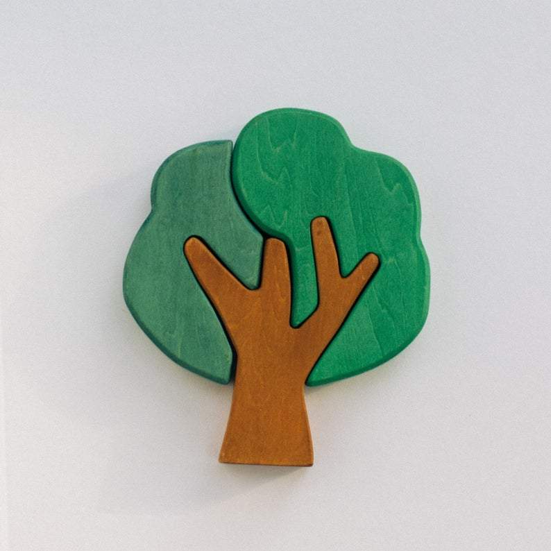 First Forest Wooden Tree Puzzle Set by Avdar Toys - Wood Wood Toys Canada's Favourite Montessori Toy Store