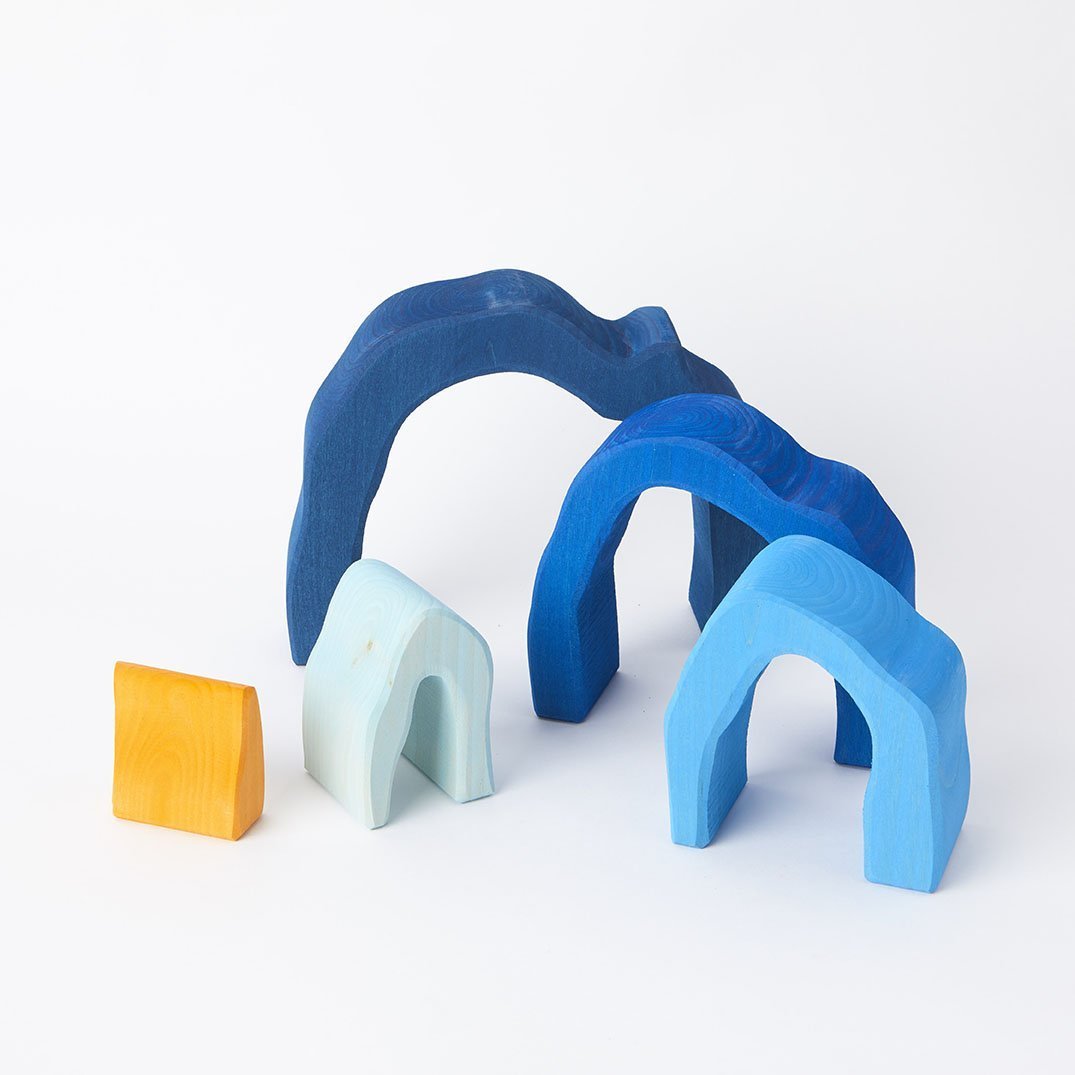 Gluckskafer - Blue Grotto (5 pieces) - Wood Wood Toys Canada's Favourite Montessori Toy Store