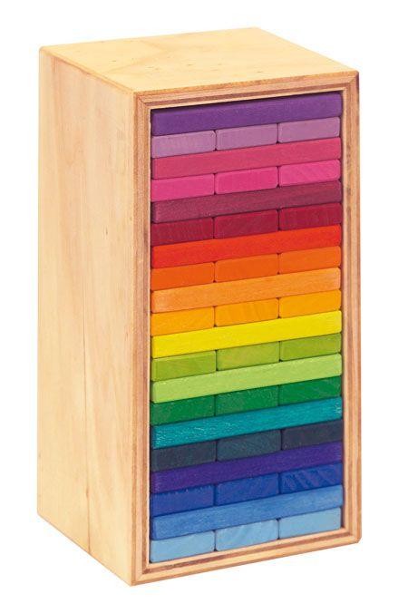 Gluckskafer - Building Slats "Tower" (60 pieces) - Wood Wood Toys Canada's Favourite Montessori Toy Store