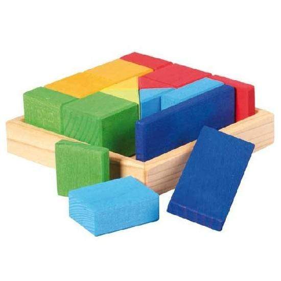 Gluckskafer - Construction Kit Shapes Set - Wood Wood Toys Canada's Favourite Montessori Toy Store