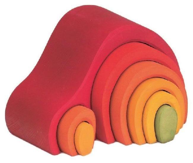 Gluckskafer - Red Arch House (8 pieces) - Wood Wood Toys Canada's Favourite Montessori Toy Store