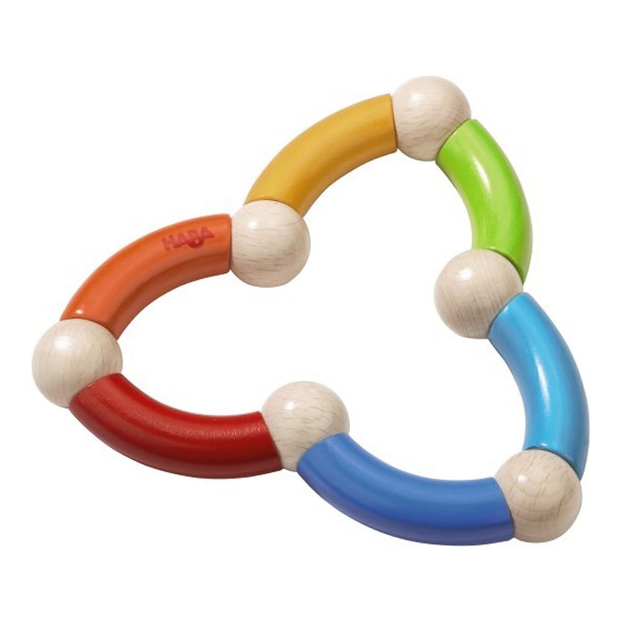 HABA Colour Snake Rattle Clutching Toy - Wood Wood Toys Canada's Favourite Montessori Toy Store