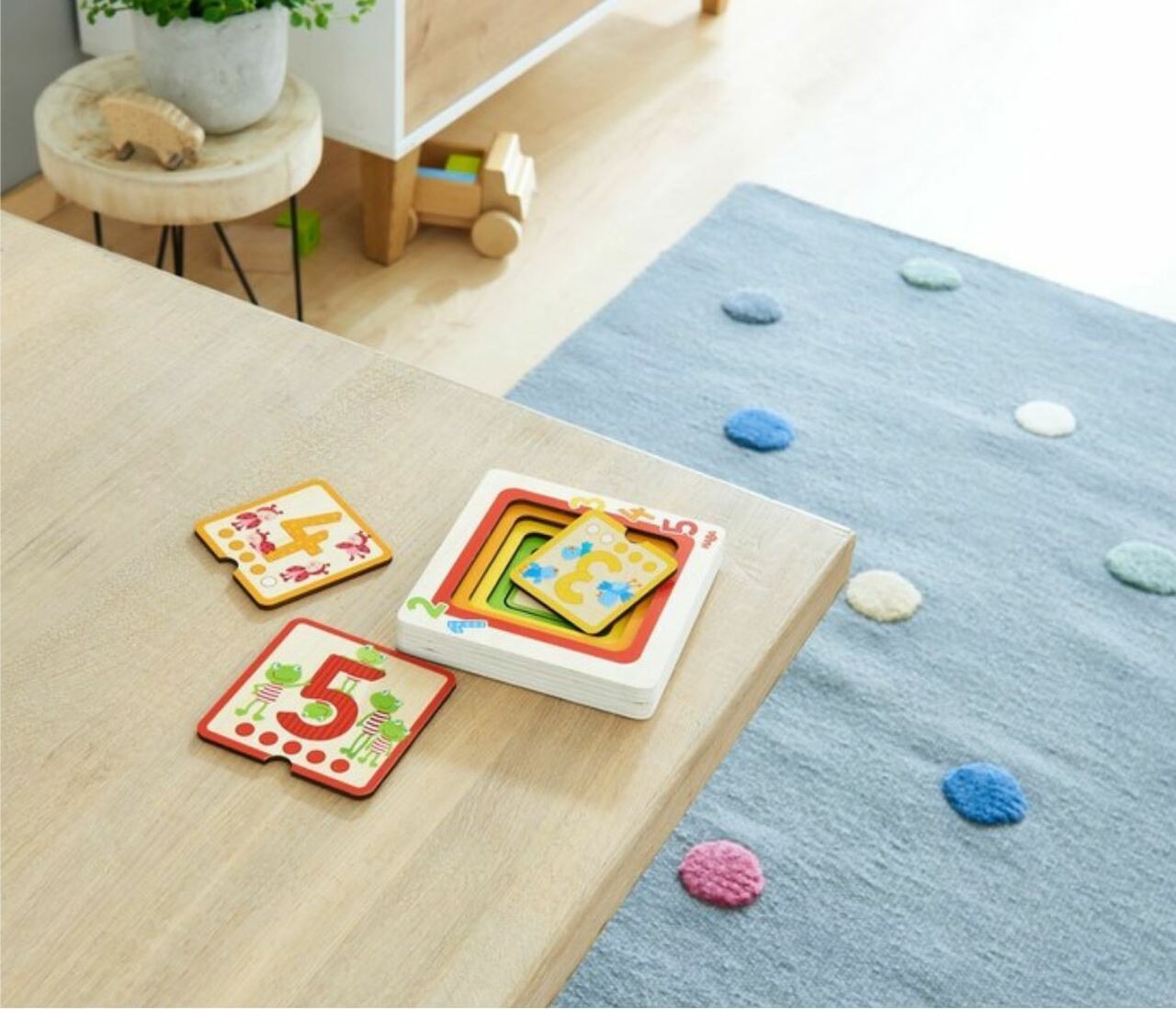HABA Counting Friends Wood Layering Puzzle 1 to 5 – Wood Wood Toys