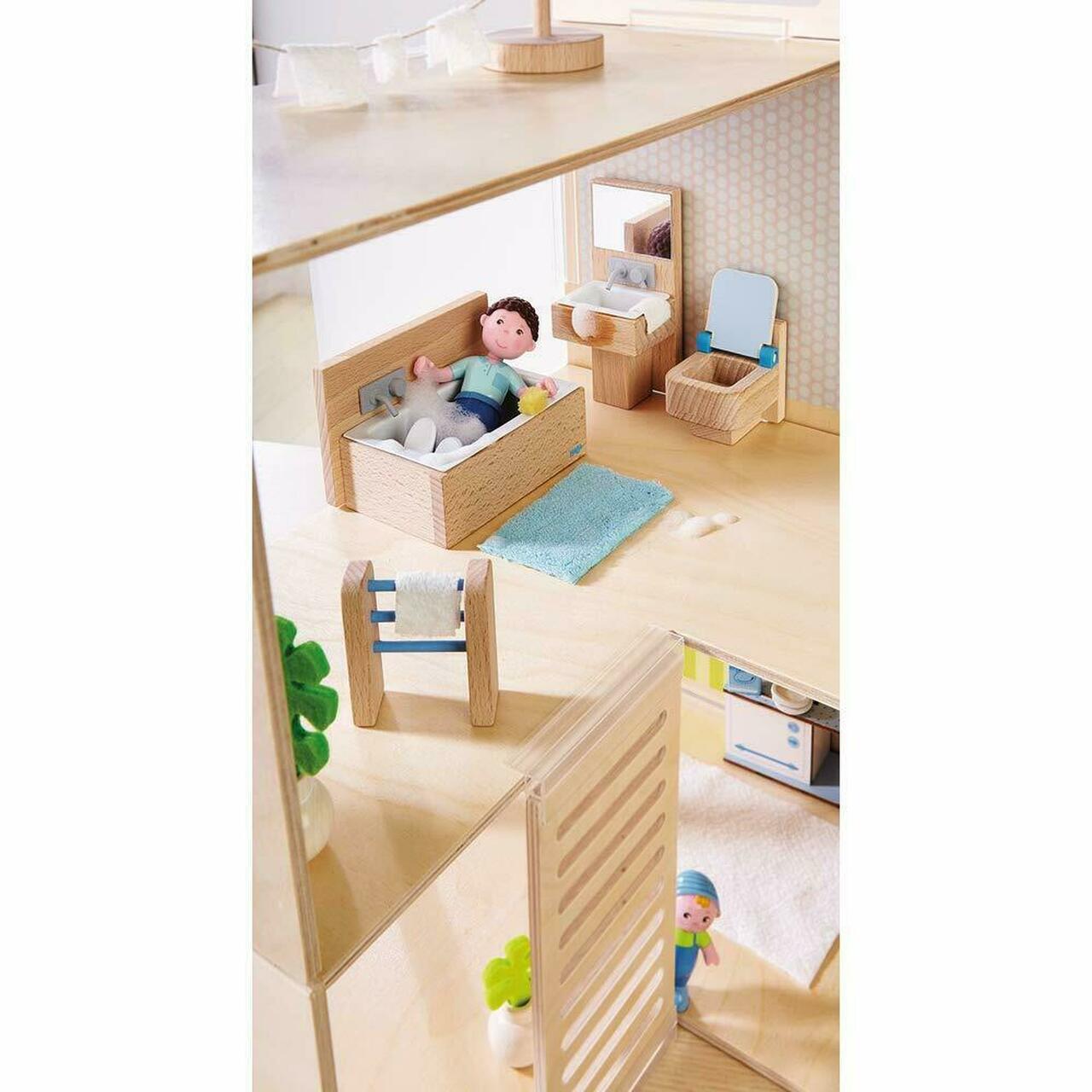 HABA Little Friends Bathroom - Miniature Play House Furniture - Wood Wood Toys Canada's Favourite Montessori Toy Store