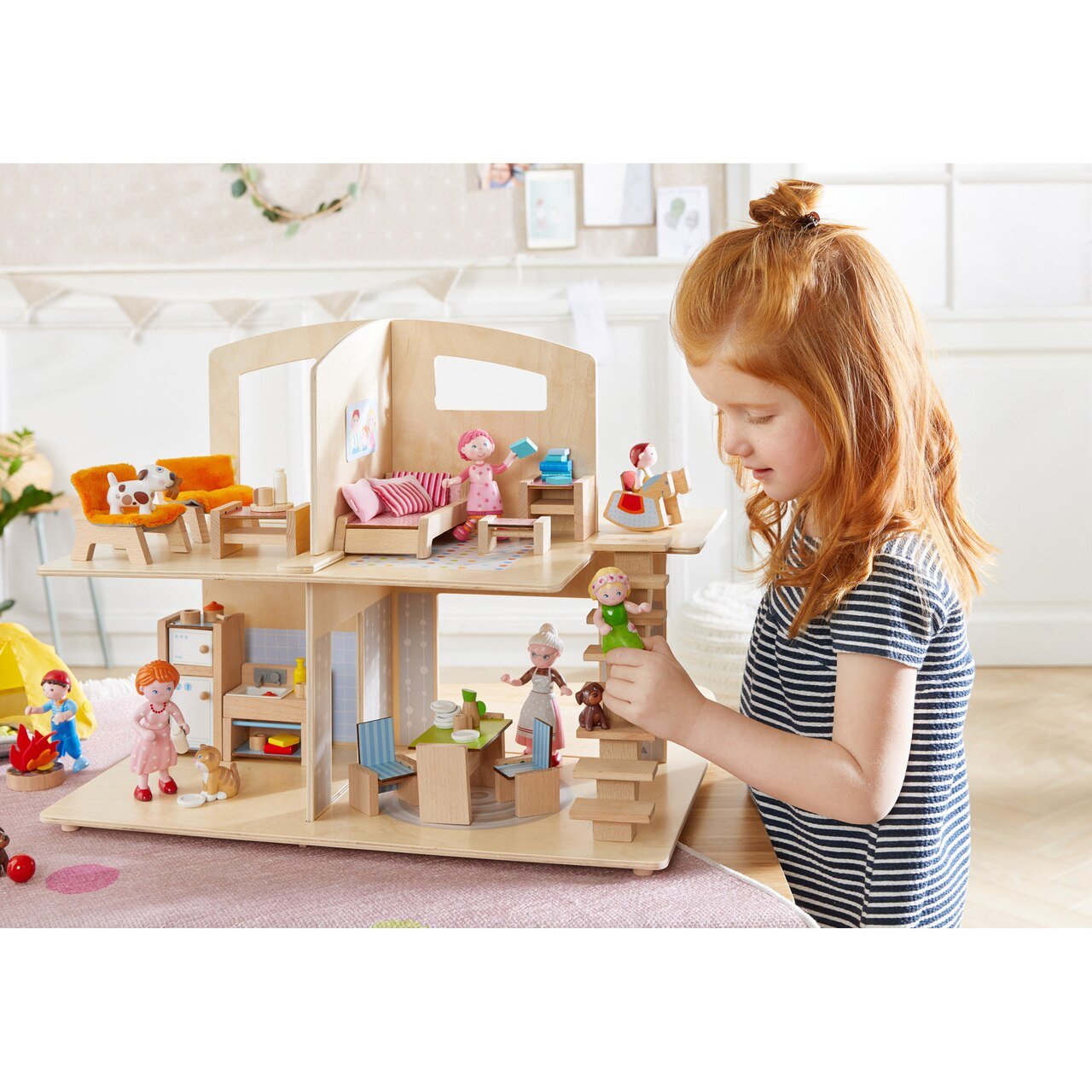 HABA Little Friends Dollhouse Town Villa - Wood Wood Toys Canada's Favourite Montessori Toy Store