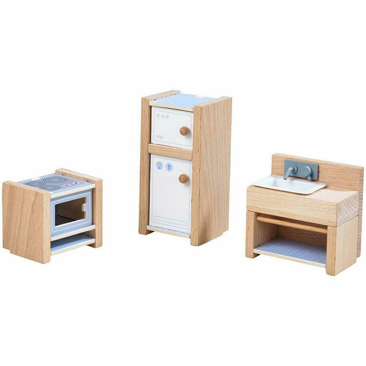 HABA Little Friends Kitchen - Miniature Play House Furniture - Wood Wood Toys Canada's Favourite Montessori Toy Store