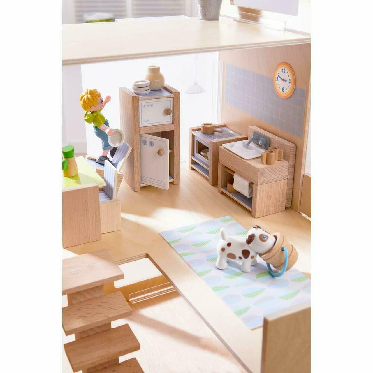 HABA Little Friends Kitchen - Miniature Play House Furniture - Wood Wood Toys Canada's Favourite Montessori Toy Store