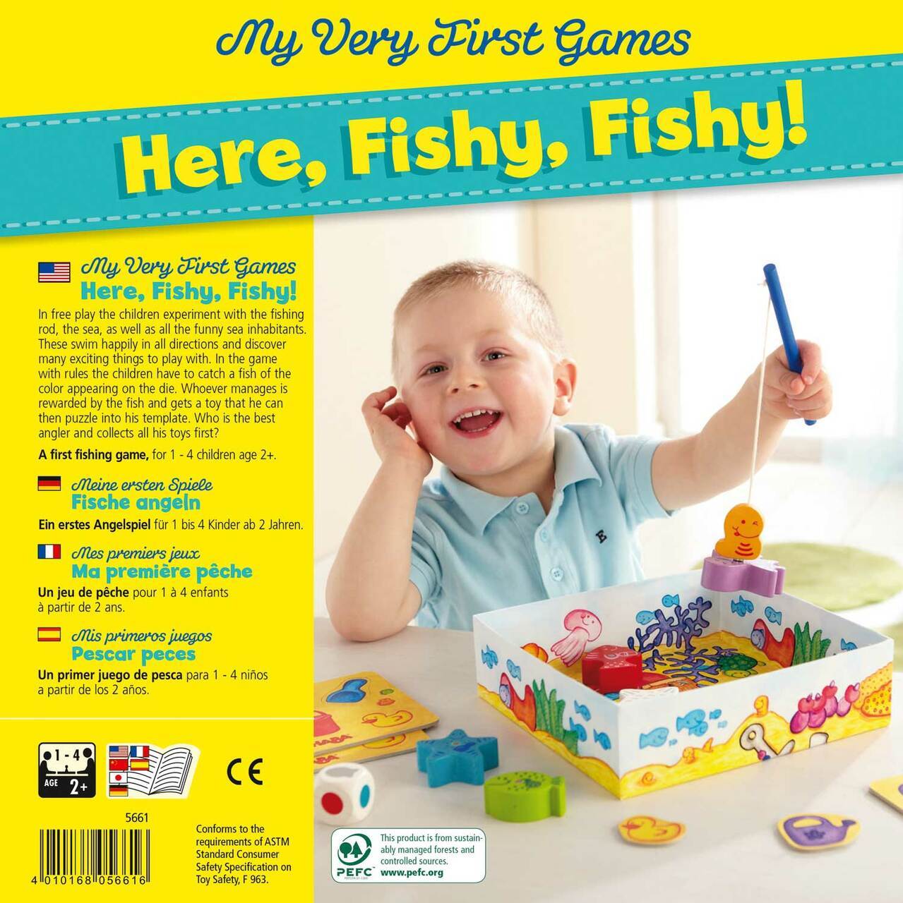 HABA My Very First Games - Here, Fishy, Fishy! - Wood Wood Toys Canada's Favourite Montessori Toy Store