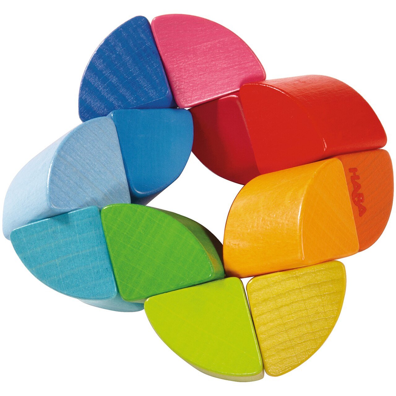 HABA Rainbow Ring Clutching Toy - Wood Wood Toys Canada's Favourite Montessori Toy Store