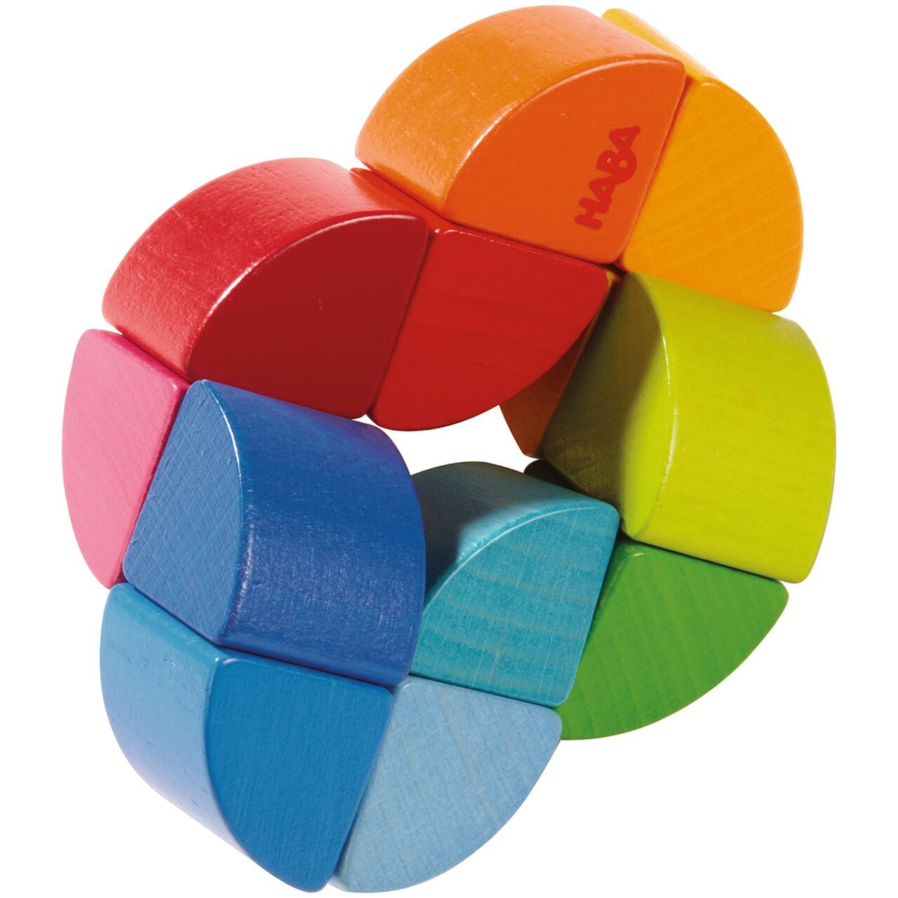 HABA Rainbow Ring Clutching Toy - Wood Wood Toys Canada's Favourite Montessori Toy Store
