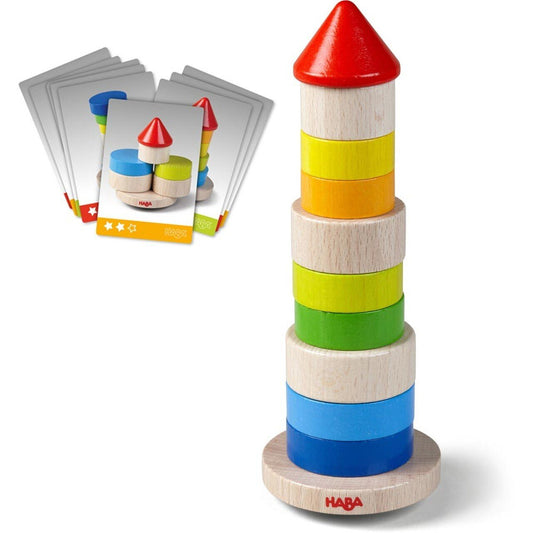 HABA Wobbly Tower Stacking Game - Wood Wood Toys Canada's Favourite Montessori Toy Store