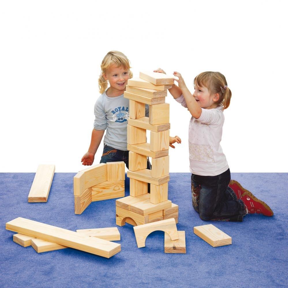 HUGE Maxi Block Set (41 Pieces) by Erzi - Wood Wood Toys Canada's Favourite Montessori Toy Store