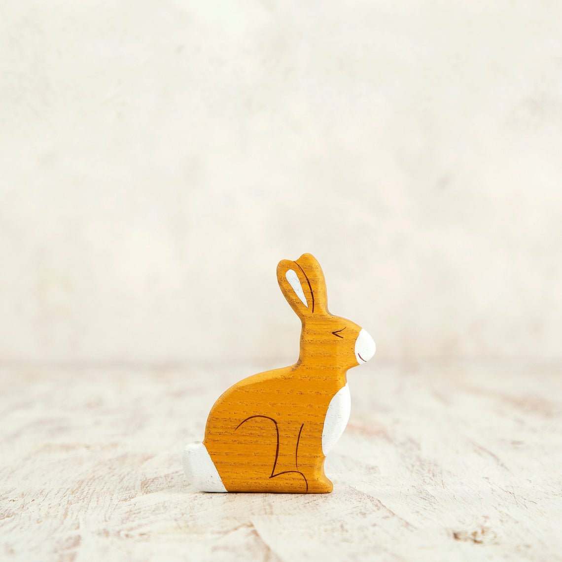 Hare Figurine - Waldorf Animals by Wooden Caterpillar