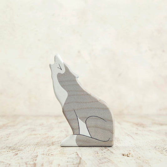 Wolf Figurine - Waldorf Animals by Wooden Caterpillar