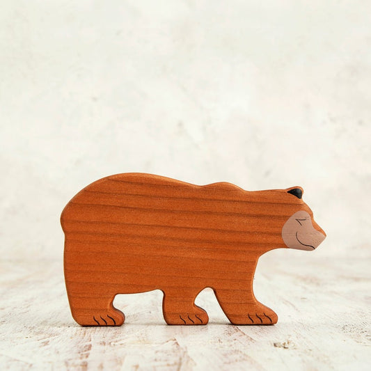 Bear Figurine - Waldorf Animals by Wooden Caterpillar