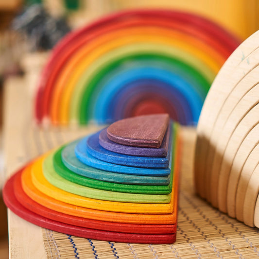 Large Semicircles for Rainbow Stacker - Made in Canada by Wood Wood Toys - Wood Wood Toys Canada's Favourite Montessori Toy Store