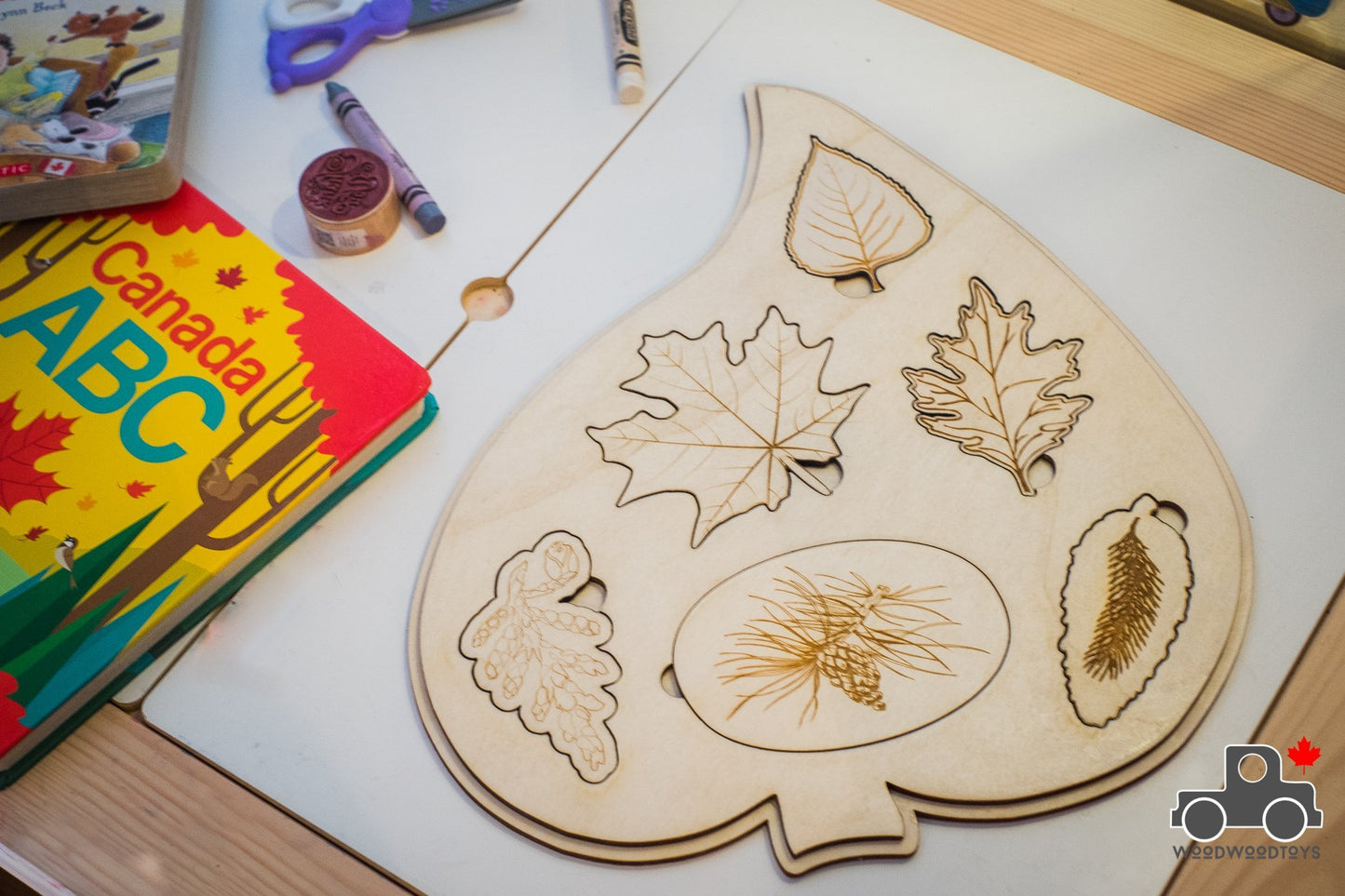 Leaves of Canada Handmade Wood Wood Exclusive Puzzle - Wood Wood Toys Canada's Favourite Montessori Toy Store