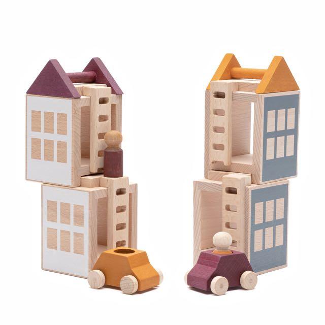 Lubulona Lubu Town Autumnvale Maxi Set - Wood Wood Toys Canada's Favourite Montessori Toy Store