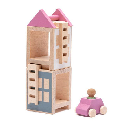 Lubulona Lubu Town Spring City Mini Set - Wood Wood Toys Canada's Favourite Montessori Toy Store