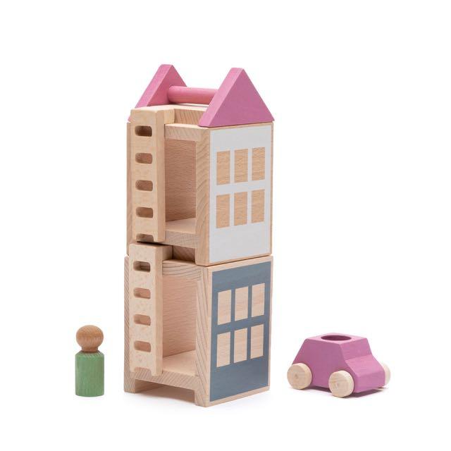 Lubulona Lubu Town Spring City Mini Set - Wood Wood Toys Canada's Favourite Montessori Toy Store