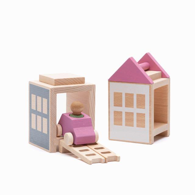 Lubulona Lubu Town Spring City Mini Set - Wood Wood Toys Canada's Favourite Montessori Toy Store