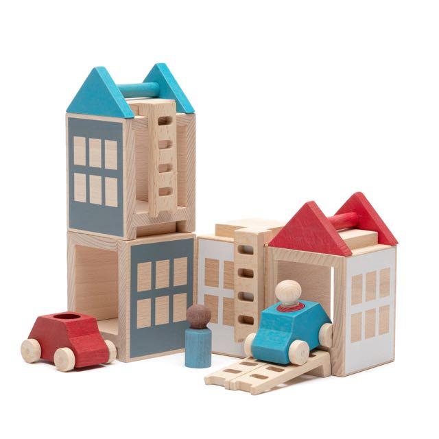 Lubulona Lubu Town Summerville Maxi Set - Wood Wood Toys Canada's Favourite Montessori Toy Store
