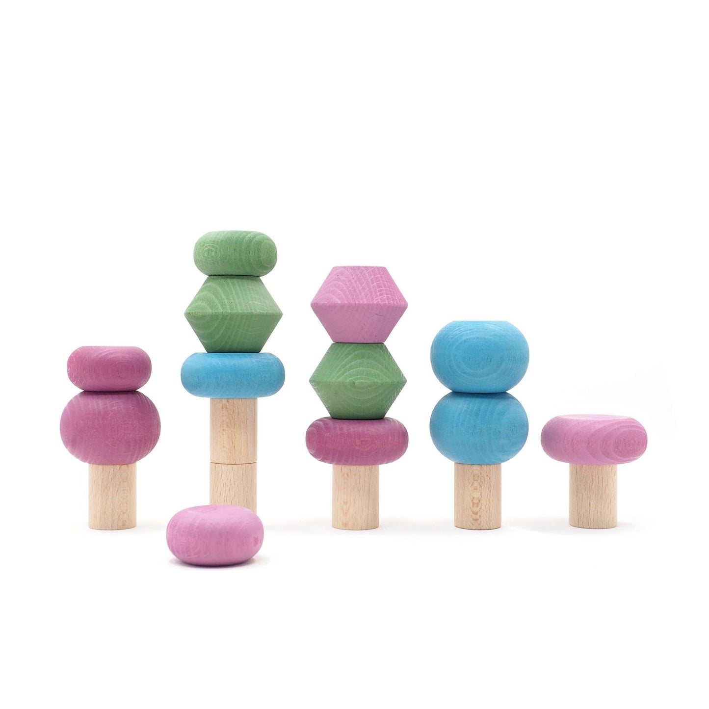 Lubulona Spring Stacking Trees - Wood Wood Toys Canada's Favourite Montessori Toy Store