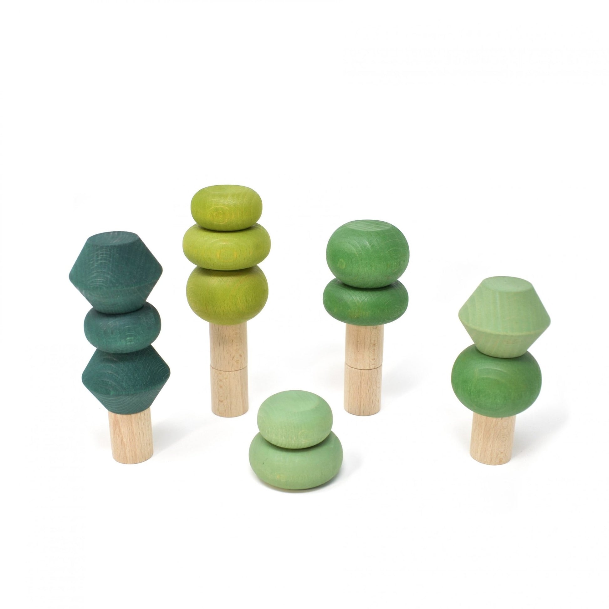Lubulona Summer Stacking Trees - Wood Wood Toys Canada's Favourite Montessori Toy Store