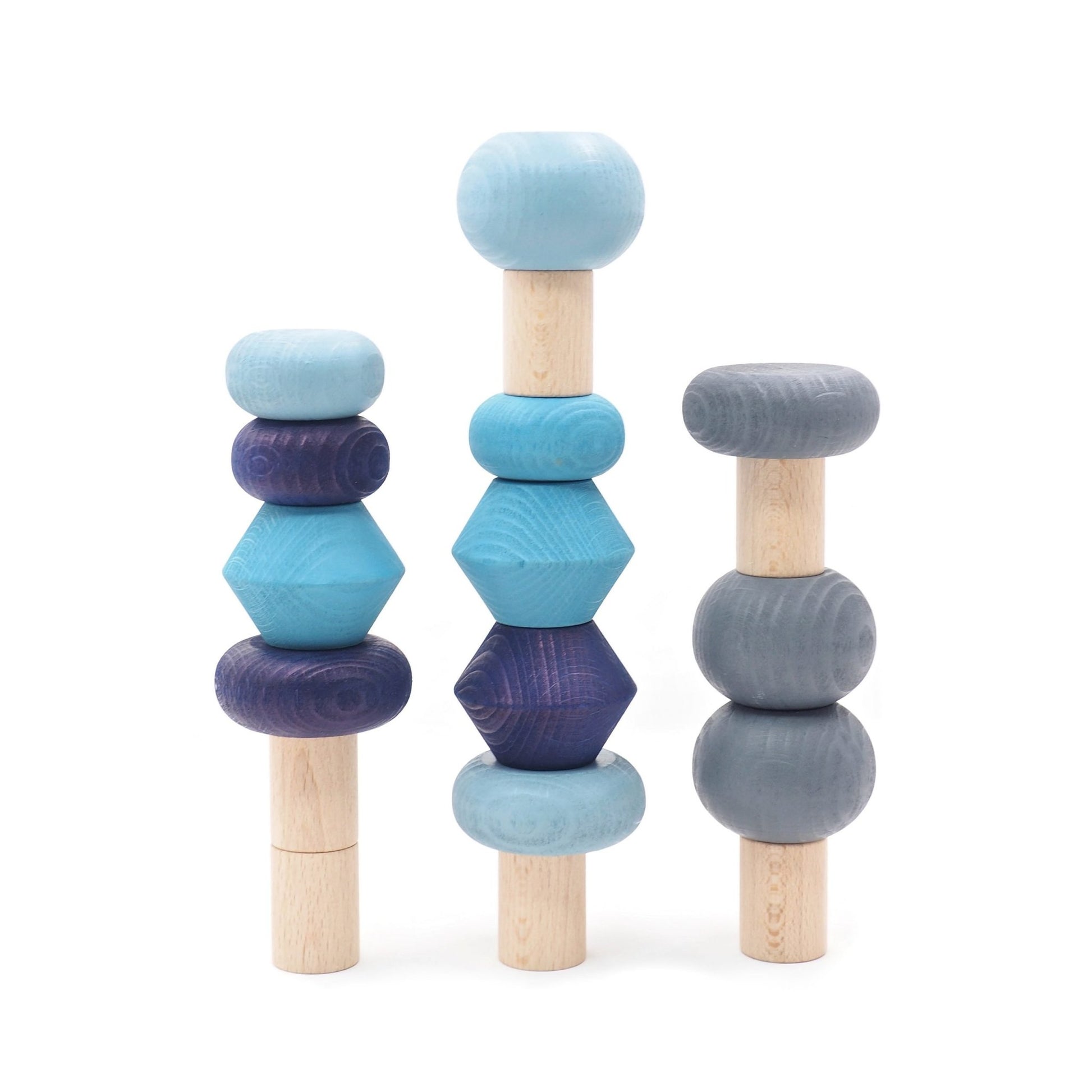 Lubulona Winter Stacking Trees - Wood Wood Toys Canada's Favourite Montessori Toy Store